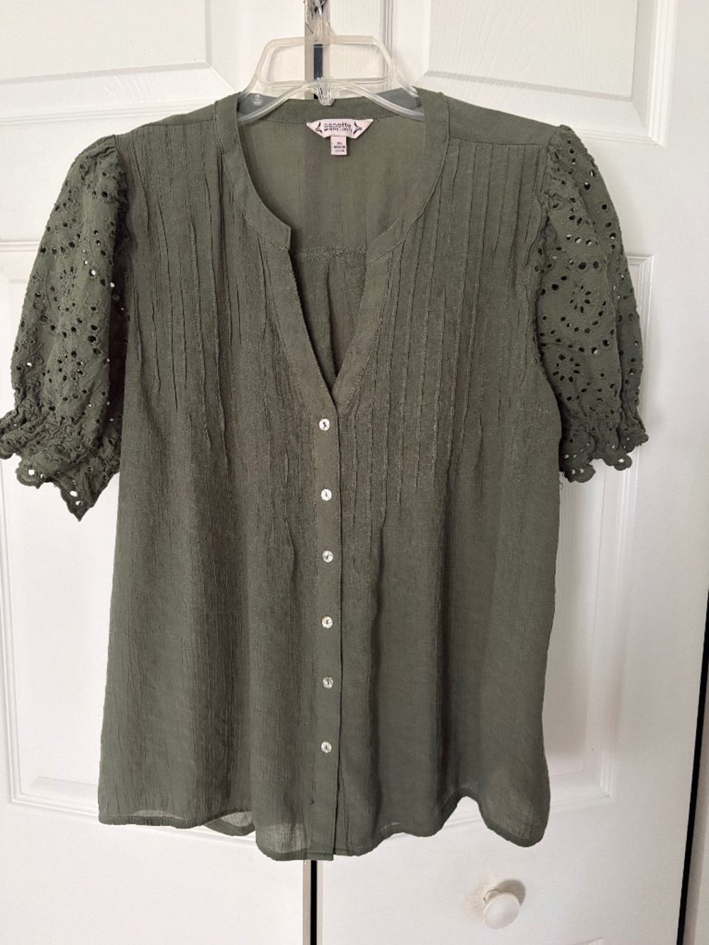 Nanette Lepore womens' top, XL, Army green